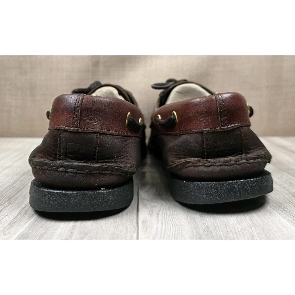 Sperry Top-Sider Authentic Original 2 Eye Brown Lace Up Boat Shoes Mens 11.5M